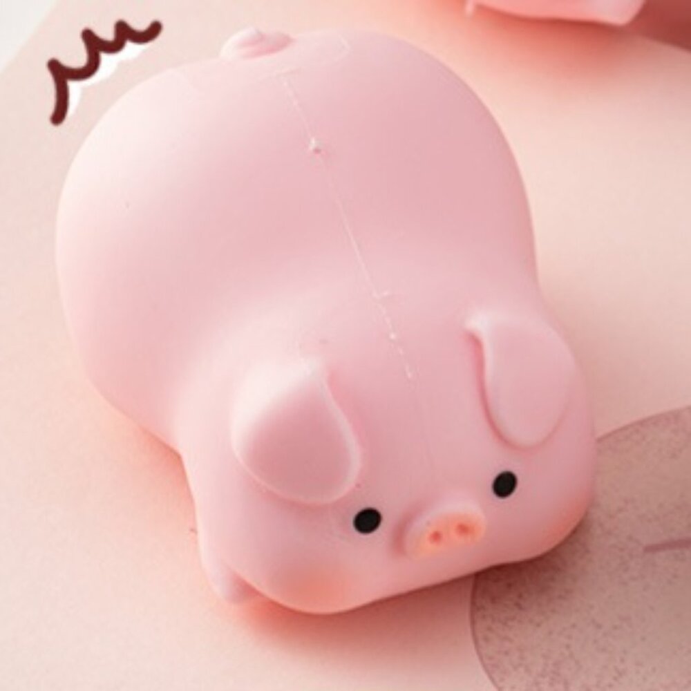 NWT Novelty Cute Pink Pig Stress Relief Slow Rebound Toy